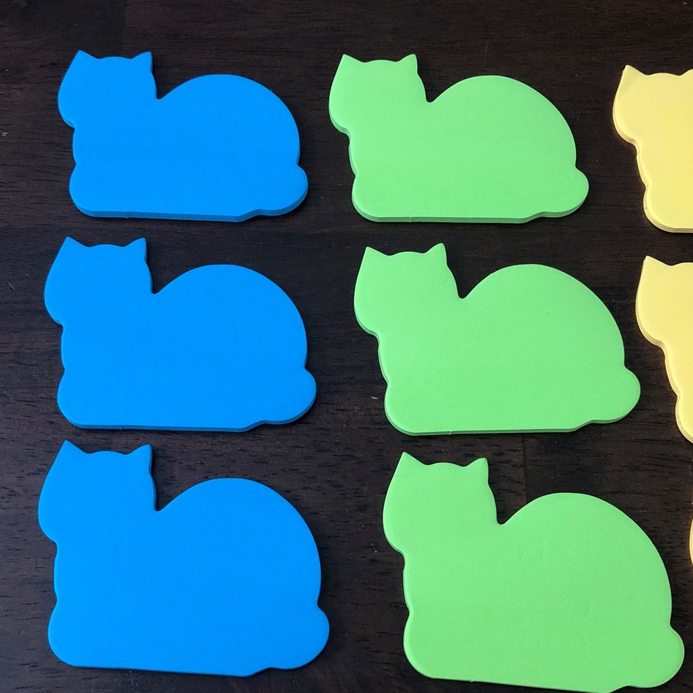 👻 Cat-Shaped Sticky Notes Pack Set - Picture 2 of 3